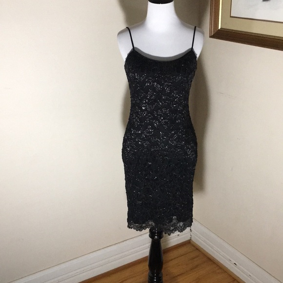 hollywood nites Dresses & Skirts - Hollywood Nites sleeveless black lace dress. hollywood nites Dresses & Skirts - Hollywood Nites sleeveless black lace dress.